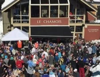 SNOWFEST La Chamois Deck Party in Olympic Valley