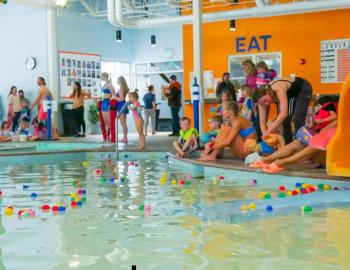 Egg Dive at The Truckee Pool