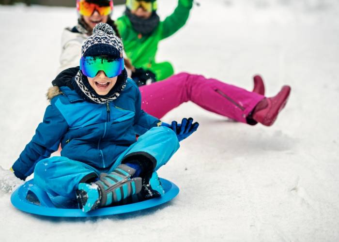 Family Snowplay at Tahoe Donner