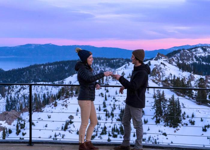 Sunset Happy Hour at High Camp, Palisades Tahoe